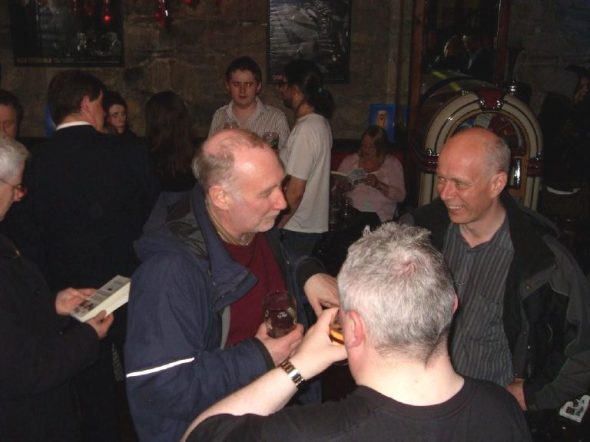 Declan Meehan was one of a number of old pirate faces who attended the launch party